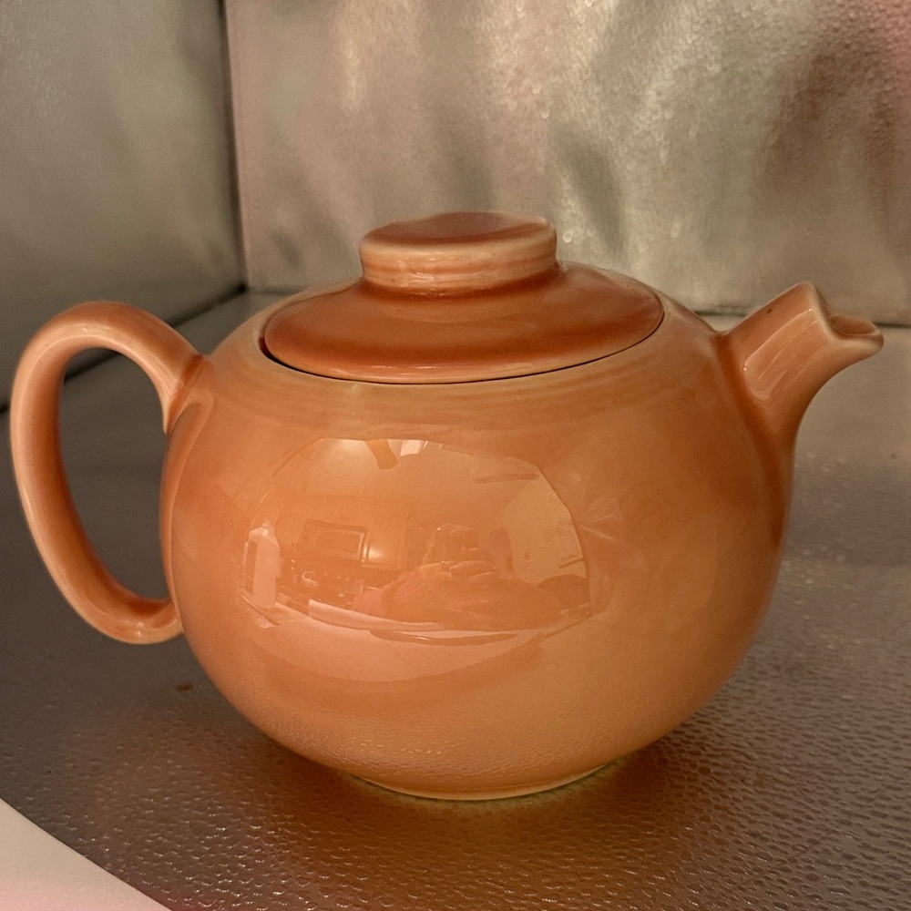 Vintage pastel dusty rose teapot